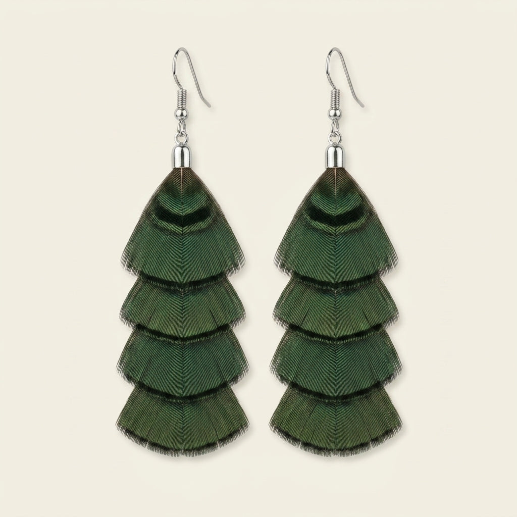 Golden Pheasant Earrings