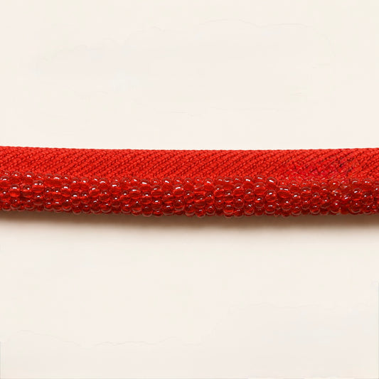 Glass Bead Trim Red