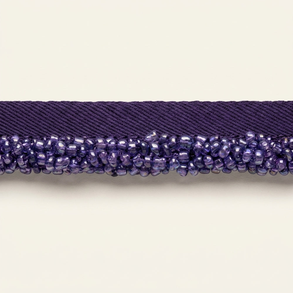 Glass Bead Trim Purple