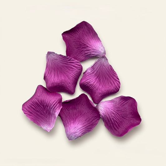 Paper Faux Rose Petals – Plum Purple