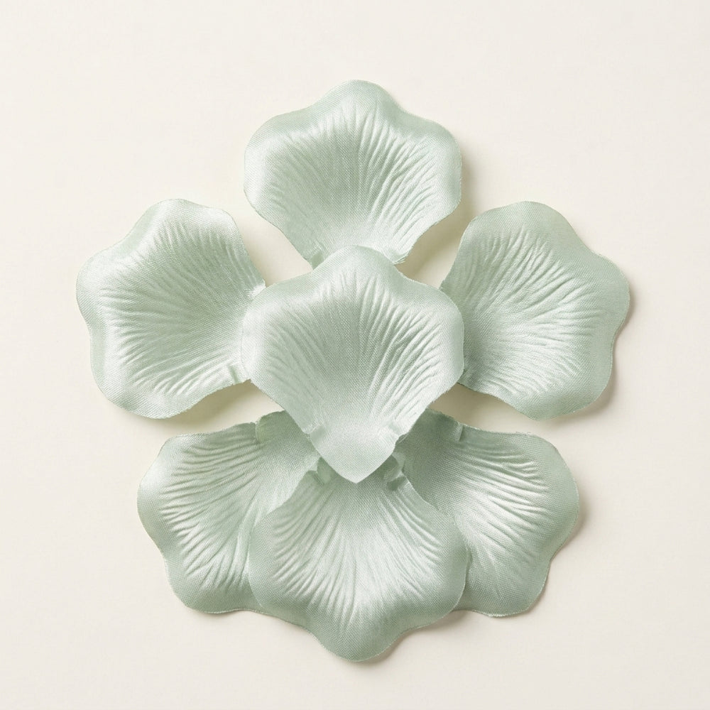 Faux Paper Rose Petals – Soft Sage Green