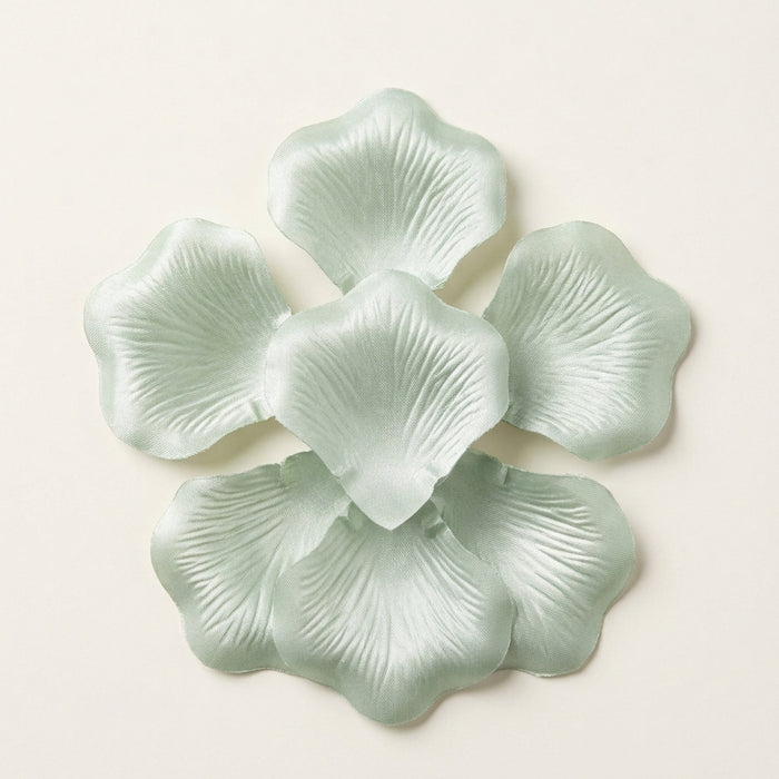 Faux Paper Rose Petals – Soft Sage Green